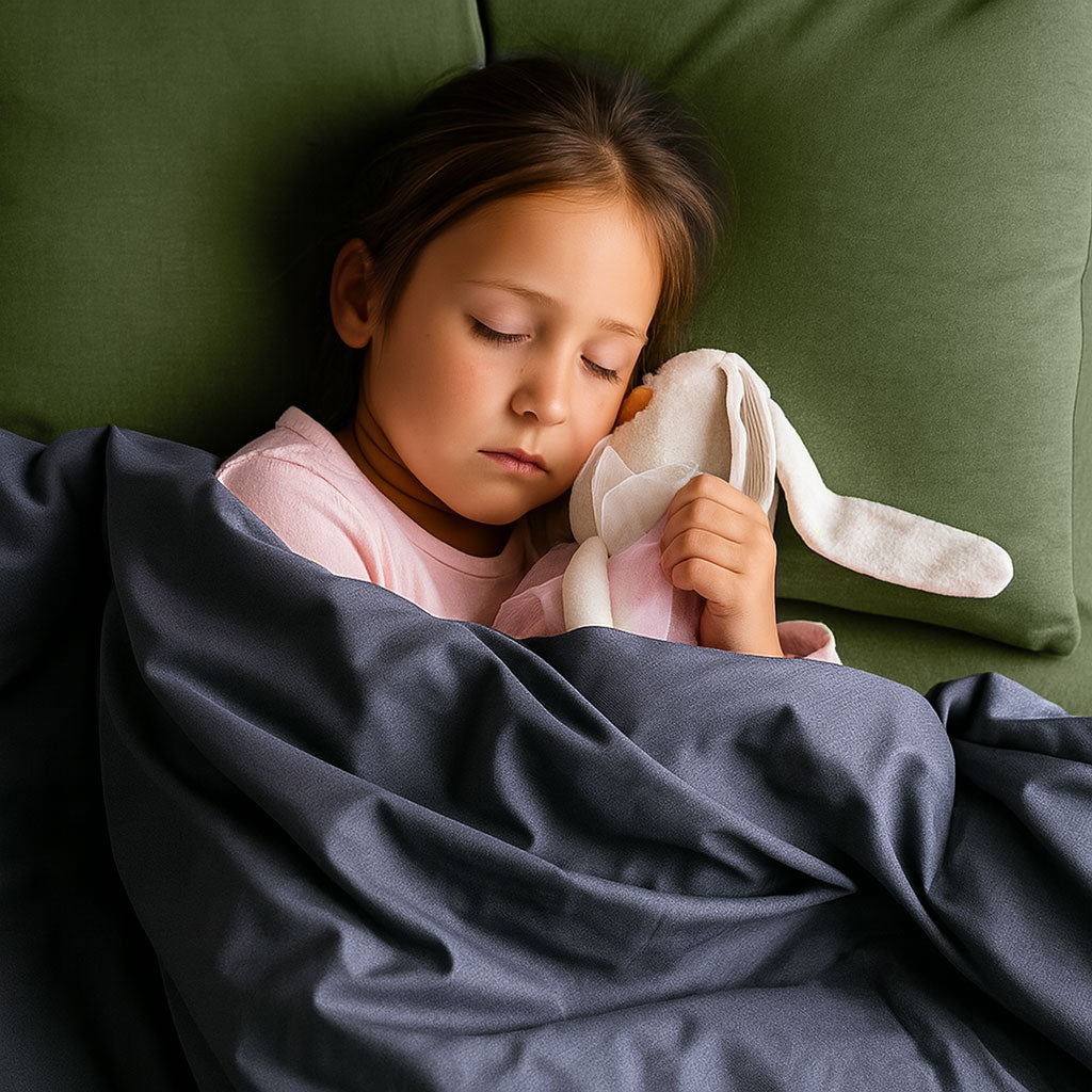 Kids Weighted Blanket - Grey Cotton