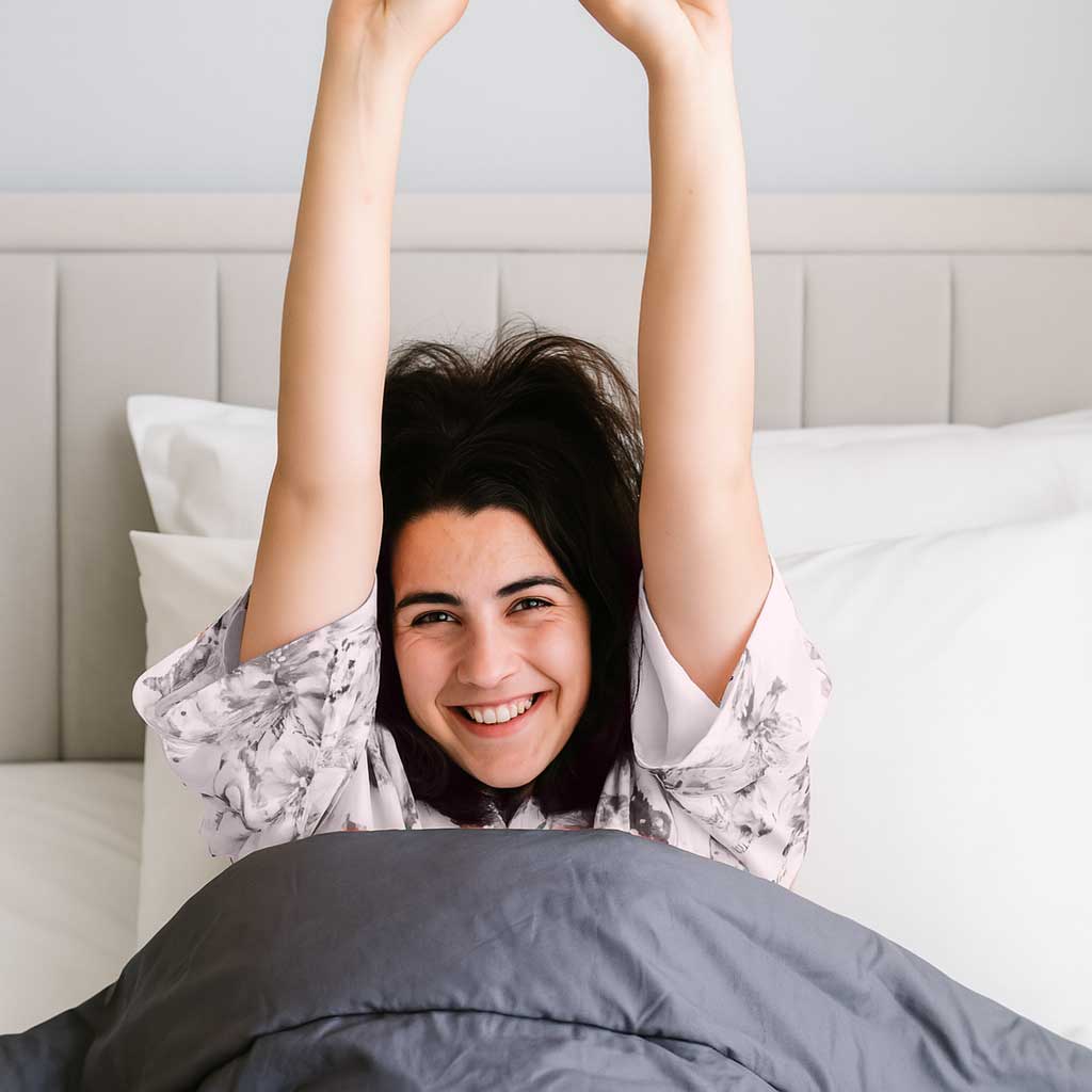 Waking up with a Sleep Heavy Blanket