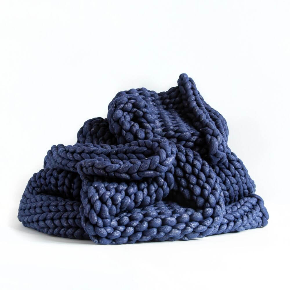Blue Chunky Knit