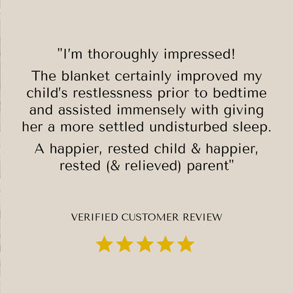 Kids Weighted Blanket - Blue Mink with Sensory Dots